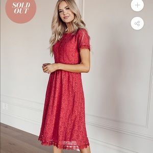 JESSAKAE Holly Lace Dress Small